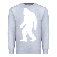 Heather Grey bigfoot walking silhouette Premium Sweatshirt - artisFamous