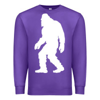 Purple bigfoot walking silhouette Premium Sweatshirt - artisFamous