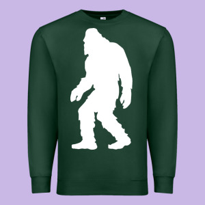 Bigfoot Walking Silhouette Premium Sweatshirt Designed By Artisfamous