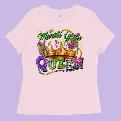 Mardi Gras Queen Ladies Tee Designed By Fadigitalartstudio