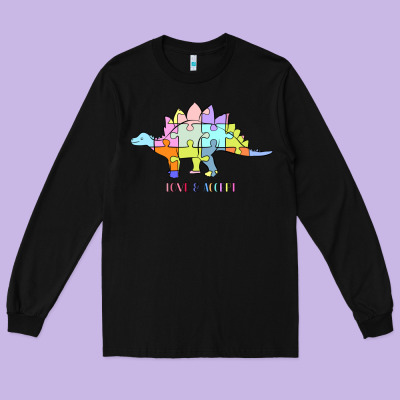 Titi Pretty Art Love And Accept Long Sleeve Tee Designed By Cowhidedigitalart