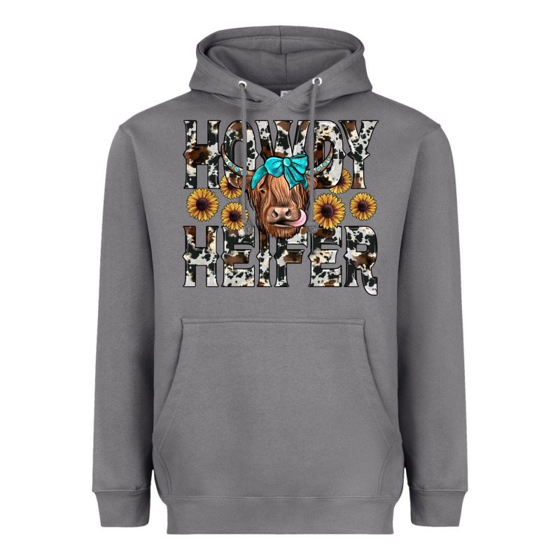 Howdy Heıfer Heavyweight Hoodie by JahusDesignShop | Teevron