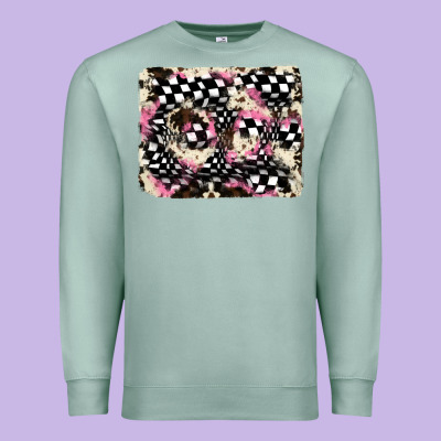 Cowhide Racing Backgraund Premium Sweatshirt Designed By Jahusdesignshop
