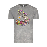 Cloud Rock floral baby goats Vintage Tee - RanaPortraitStore