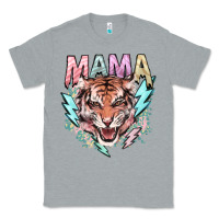 Heather Grey Mama tiger lightning bolt Classic Tee - HowdyJamesFarm