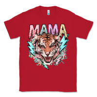 Red Mama tiger lightning bolt Classic Tee - HowdyJamesFarm