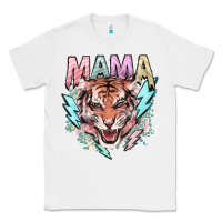 White Mama tiger lightning bolt Classic Tee - HowdyJamesFarm