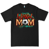 Black blessed soccer mom lightbulb letters Premium Tee - OliviaCreatesArt