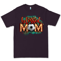 Plum blessed soccer mom lightbulb letters Premium Tee - OliviaCreatesArt
