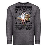 Charcoal Heather merry christmas shitters full Premium Sweatshirt - artisFamous