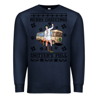 Navy merry christmas shitters full Premium Sweatshirt - artisFamous
