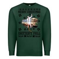 Sports Green merry christmas shitters full Premium Sweatshirt - artisFamous