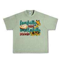 Oil Green Fearfully And Wonderfully Made Urban Heavy Tee - BundleAndBundleShop