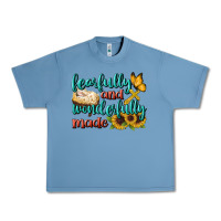 Pebble Blue Fearfully And Wonderfully Made Urban Heavy Tee - BundleAndBundleShop