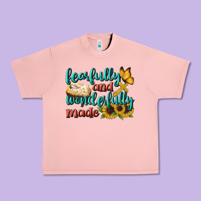 Fearfully And Wonderfully Made Urban Heavy Tee Designed By Bundleandbundleshop