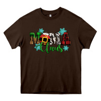 Chocolate Brown mama claus christmas Heavy Core Tee - CowGirlArtShop