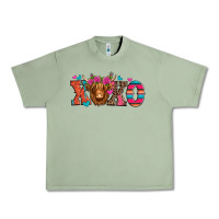 Oil Green xoxo valentine's day highland cow Urban Heavy Tee - Jasminsmagicworld