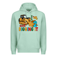 Seafoam i'm 2 and digging it Premium Hoodie - Artiststas
