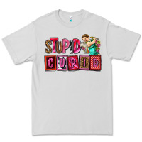 Dove Grey stupid cupid with cupid olivia Premium Tee - OliviaCreatesArt