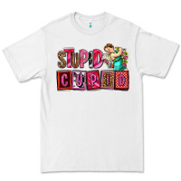 White stupid cupid with cupid olivia Premium Tee - OliviaCreatesArt