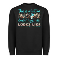 Black this is what an awesome dental hygienist looks like Heavyweight Sweatshirt - JahusDesignShop