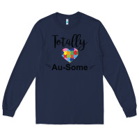 Navy totally au some Long Sleeve Tee - CowhideDigitalArt