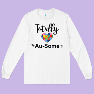 Totally Au Some Long Sleeve Tee Designed By Cowhidedigitalart