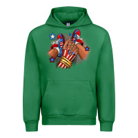Emerald America afro girl sneakers Urban Hoodie - RanaPortraitStore