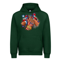 Forest Green America afro girl sneakers Urban Hoodie - RanaPortraitStore