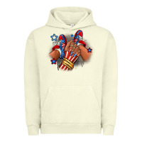 Pigment Pistachio America afro girl sneakers Urban Hoodie - RanaPortraitStore