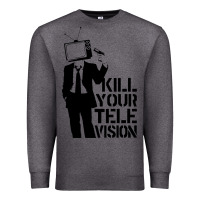 Charcoal Heather kill your television Premium Sweatshirt - artisFamous