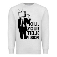 Oatmeal Heather kill your television Premium Sweatshirt - artisFamous