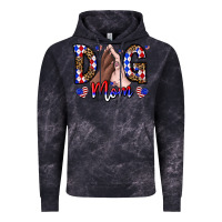 Cloud Black America Dog Mama Vintage Hoodie - CowhideDigitalArt