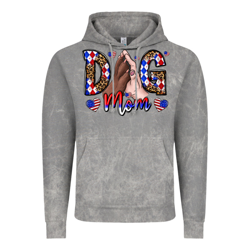 America Dog Mama Vintage Hoodie by CowhideDigitalArt | Teevron