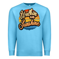 Ocean Blue Walking on Sunshine Premium Sweatshirt - JahusDesignShop