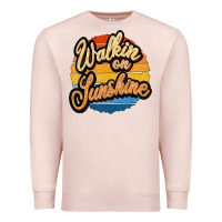 Pale Pink Walking on Sunshine Premium Sweatshirt - JahusDesignShop