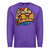 Purple Walking on Sunshine Premium Sweatshirt - JahusDesignShop