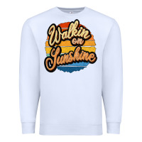 White Walking on Sunshine Premium Sweatshirt - JahusDesignShop