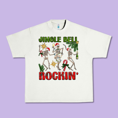 Jingle Bell Rockin' Urban Heavy Tee Designed By Bundleandbundleshop