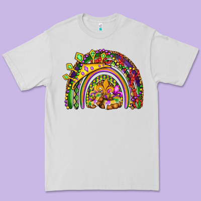 Mardi Gras Rainbow Premium Tee Designed By Oliviacreatesart