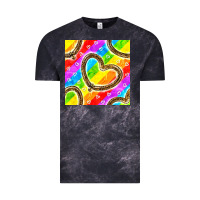 Cloud Black Pride lgbtq leopard heart balloons pattern Vintage Tee - BundleAndBundleShop