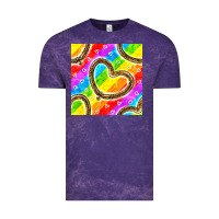 Cloud Purple Pride lgbtq leopard heart balloons pattern Vintage Tee - BundleAndBundleShop