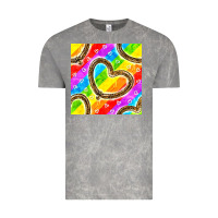Cloud Rock Pride lgbtq leopard heart balloons pattern Vintage Tee - BundleAndBundleShop