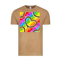 Vintage Camel Pride lgbtq leopard heart balloons pattern Vintage Tee - BundleAndBundleShop