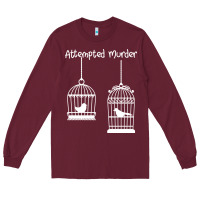 Burgundy Attempted Murder Long Sleeve Tee - Bettercallsaul