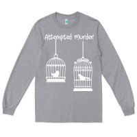 Heather Grey Attempted Murder Long Sleeve Tee - Bettercallsaul