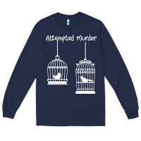 Navy Attempted Murder Long Sleeve Tee - Bettercallsaul