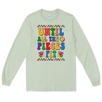 Matcha Until all the pieces fit Long Sleeve Tee - CowhideDigitalArt