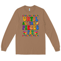 Toasted Coconut Until all the pieces fit Long Sleeve Tee - CowhideDigitalArt