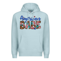 Blue Mist american babe Premium Hoodie - Artiststas